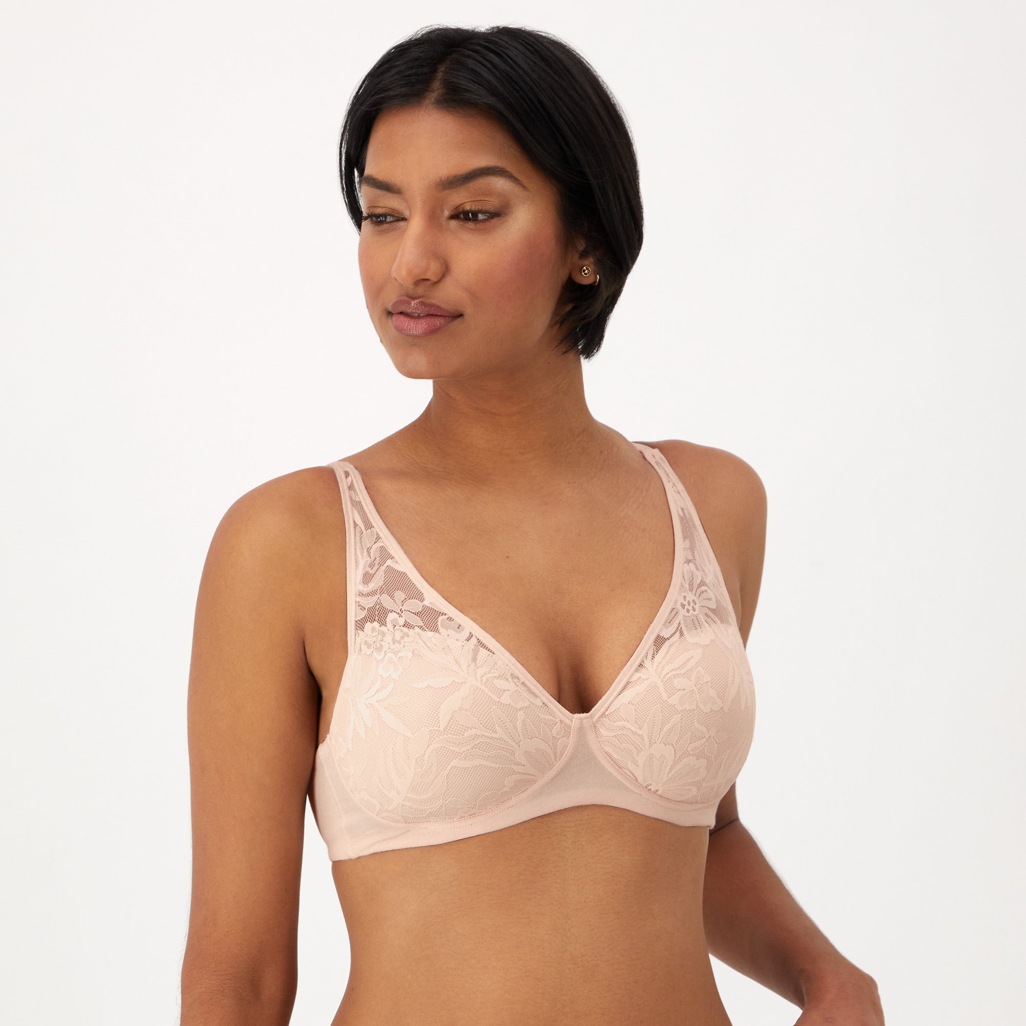 Charger l'image dans la galerie, Soutien-gorge Respire en coton/modal doublé de dentelle - Bali