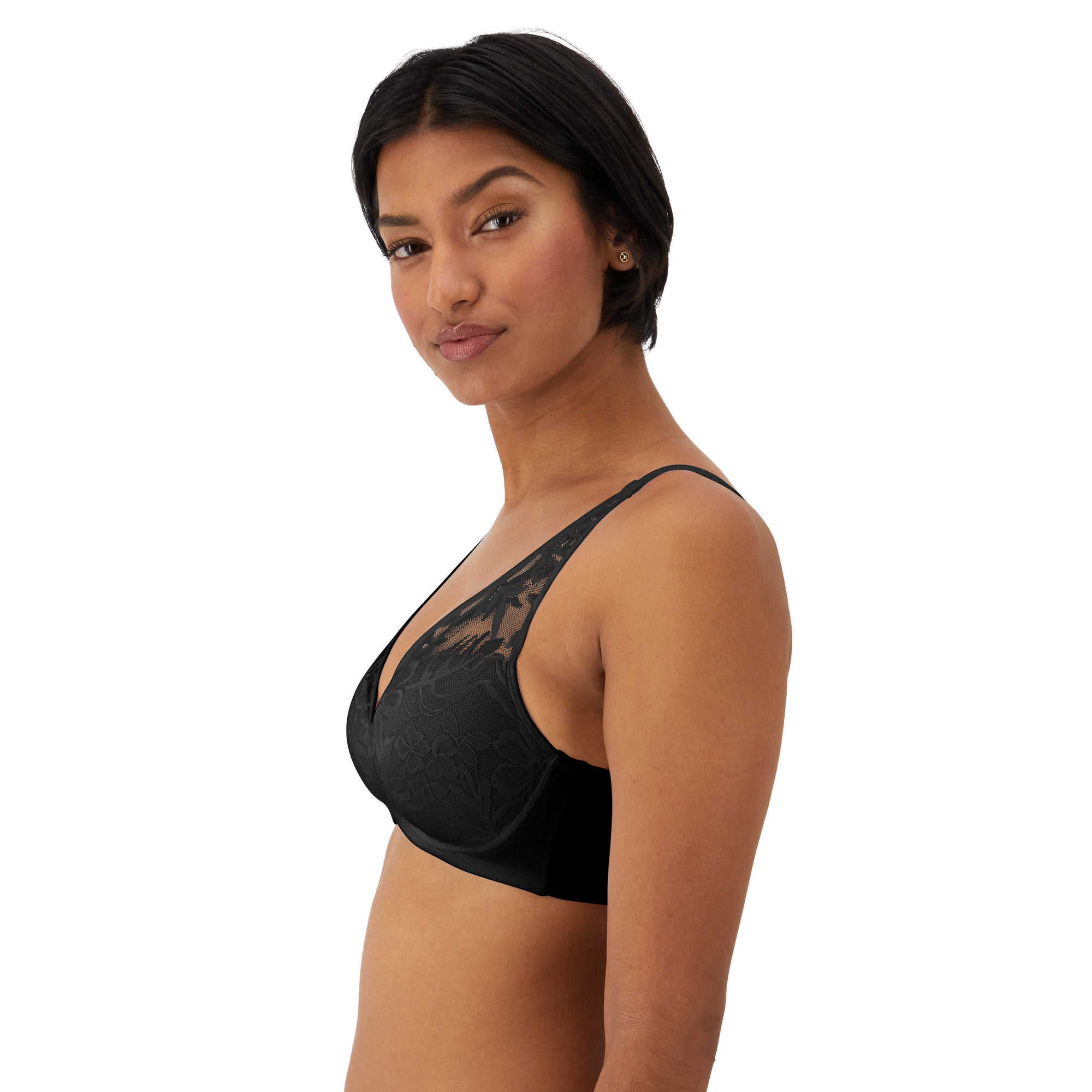 Charger l'image dans la galerie, Soutien-gorge Respire en coton/modal doublé de dentelle - Bali