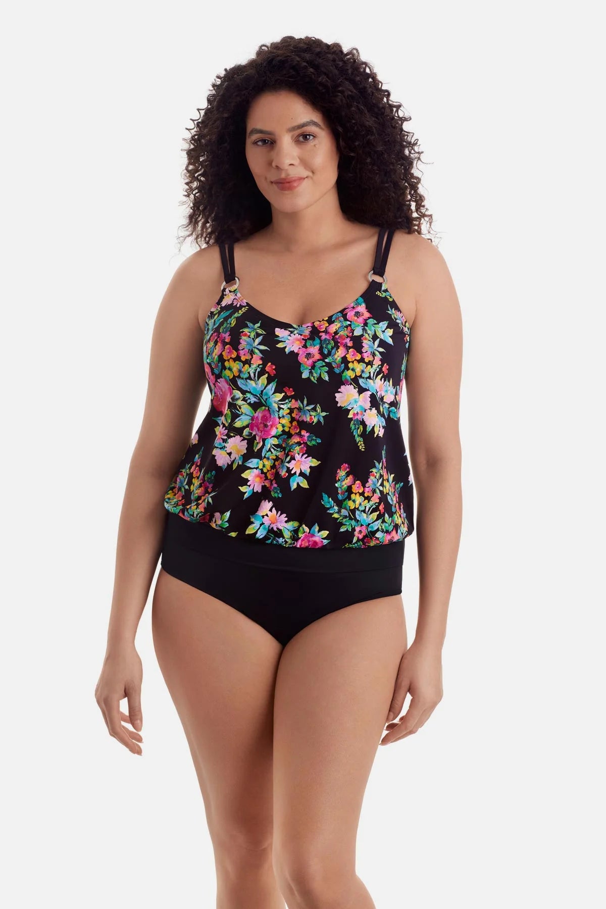 Charger l'image dans la galerie, Haut de maillot tankini blouson Blooming Beauty - Séparé