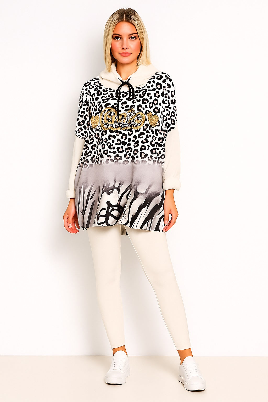 Upload image to gallery, Cute Multi/Leopard Hoodie
