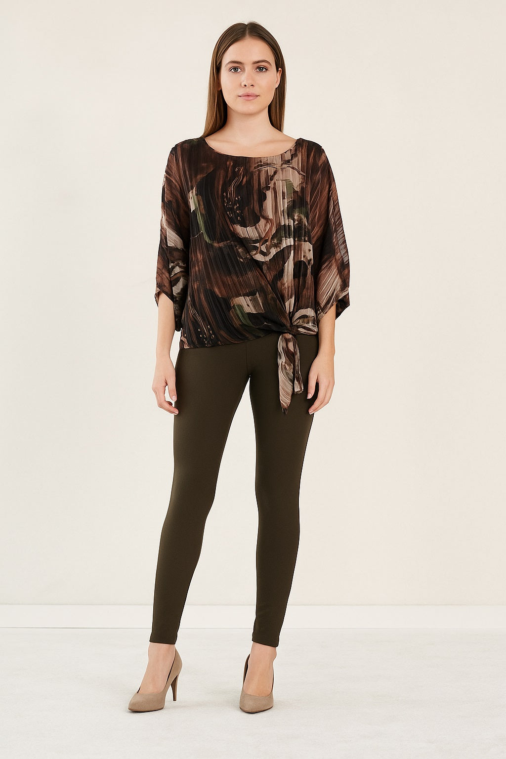 Upload image to gallery, Printed Rag Knotted Top, Two Piece Effect - Italy
