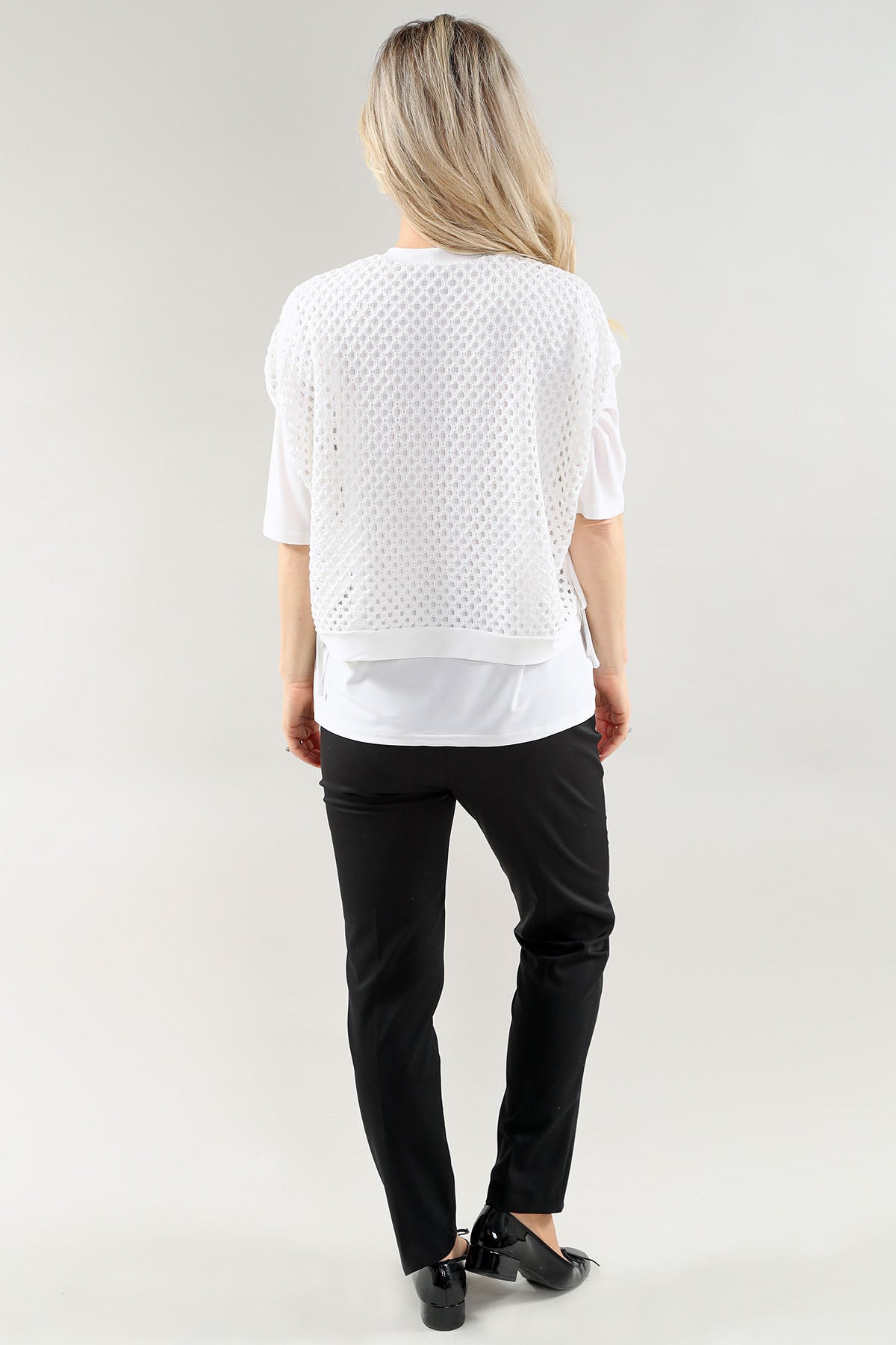 Load image in gallery, 2 Piece Effect Crochet Top - Michael Tyler
