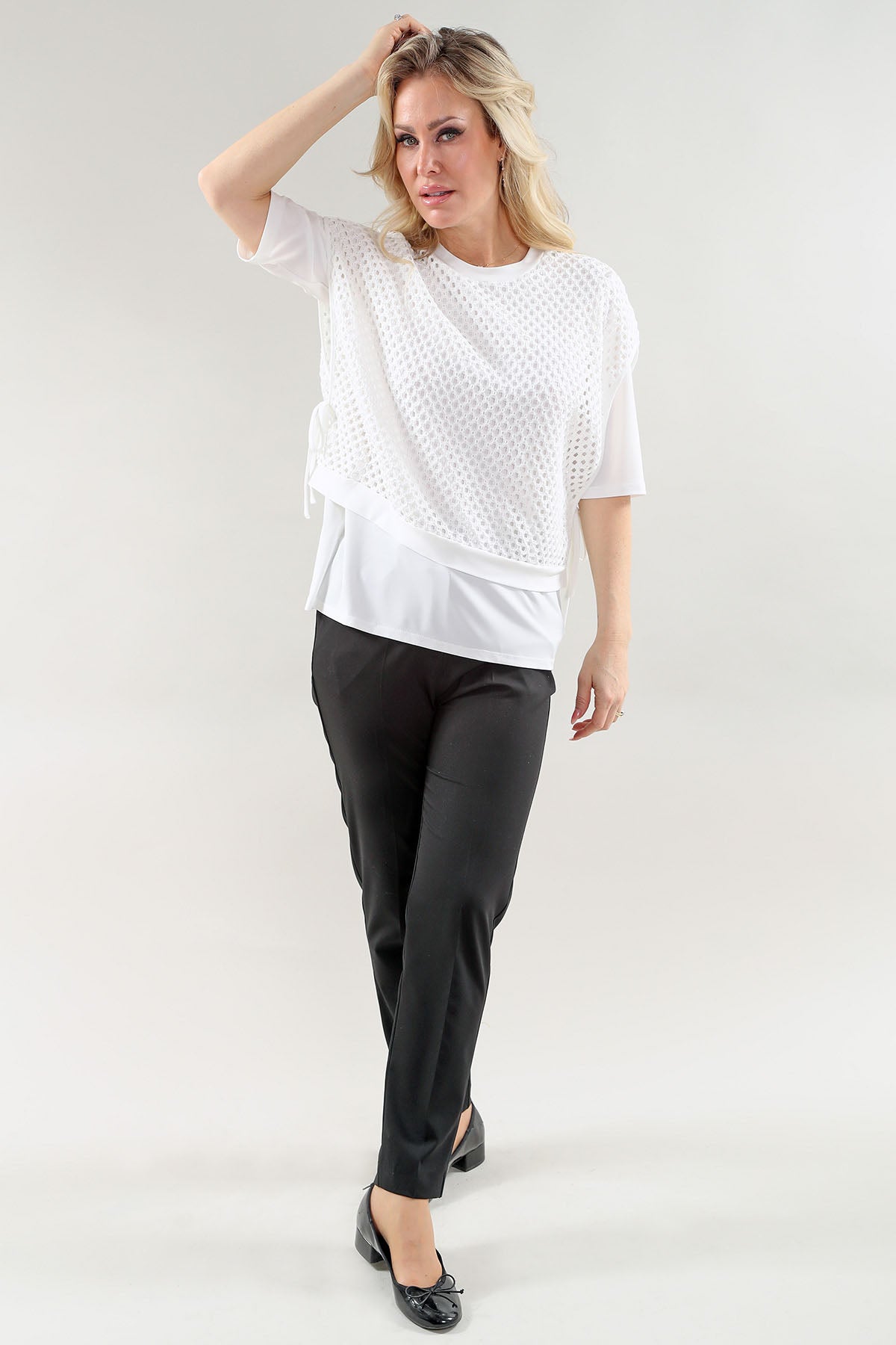 Load image in gallery, 2 Piece Effect Crochet Top - Michael Tyler
