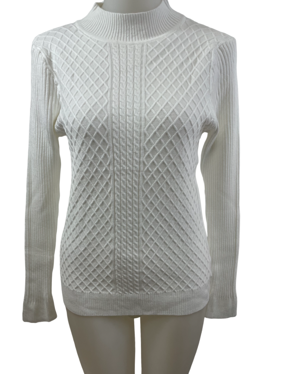 Charger l'image dans la galerie, Chandail uni en tricot extensible texturé
