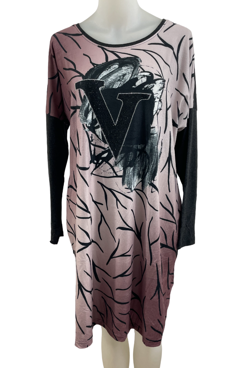 Front brushed dress/tunic
