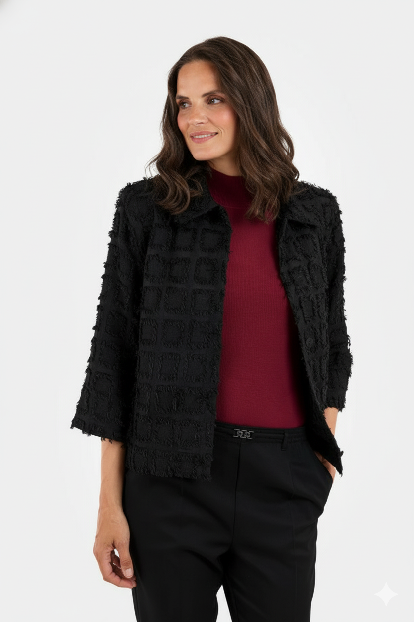 Upload image to gallery, Textured Pattern Jacket - Brandtex
