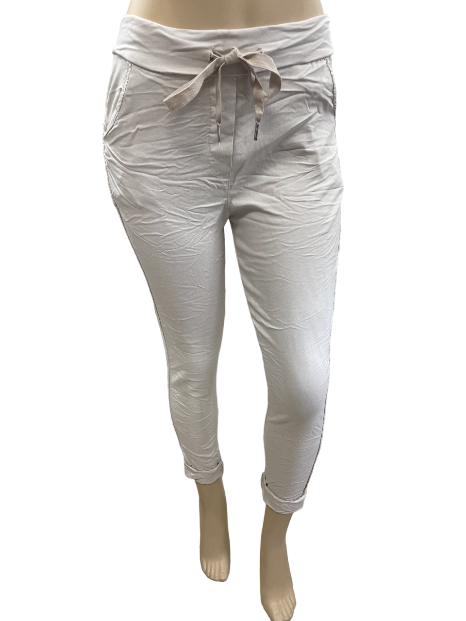 Charger l'image dans la galerie, Pantalon d'Italie orné de lurex
