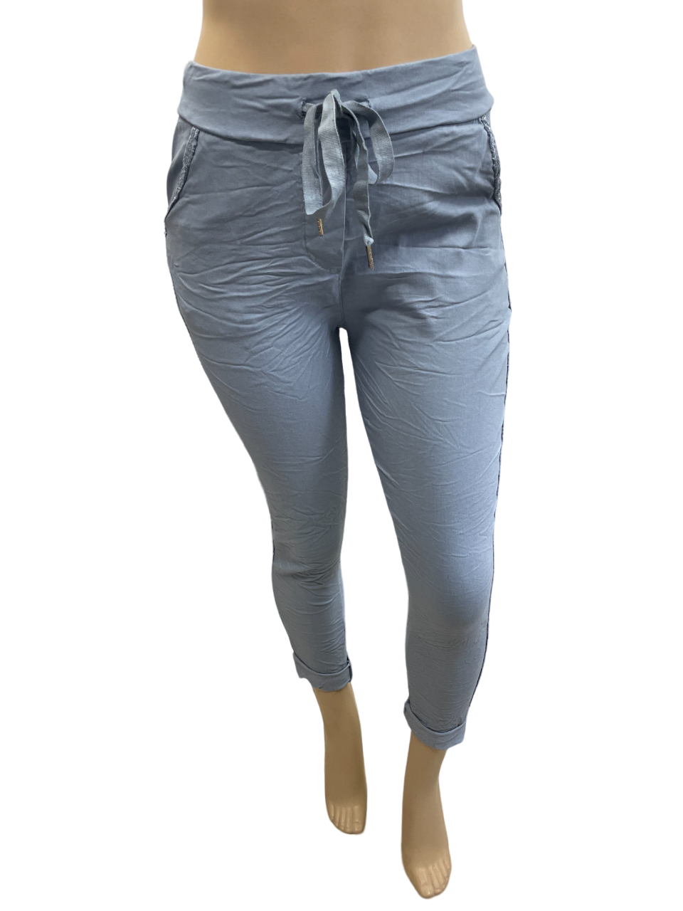 Charger l'image dans la galerie, Pantalon d'Italie orné de lurex
