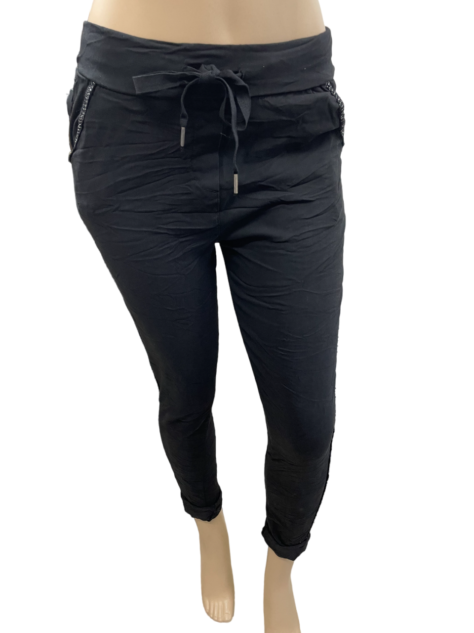 Charger l'image dans la galerie, Pantalon d'Italie orné de lurex
