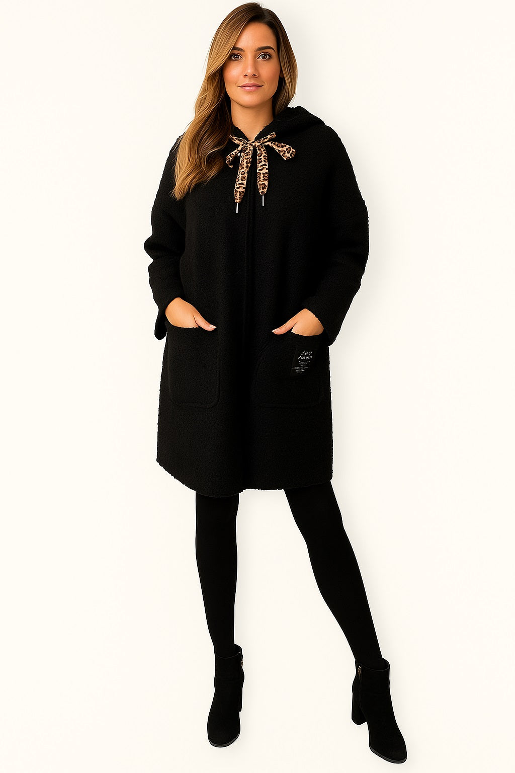Upload image to gallery, Lightweight Curly Hooded Coat

