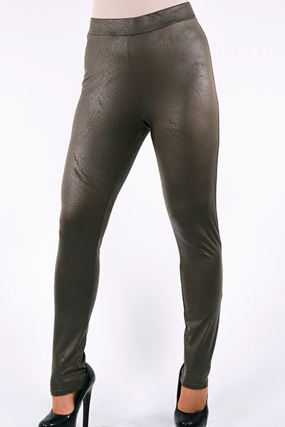 Charger l'image dans la galerie, Pantalon legging en cuir ''vegan'' texturé extensible - Michael Tyler
