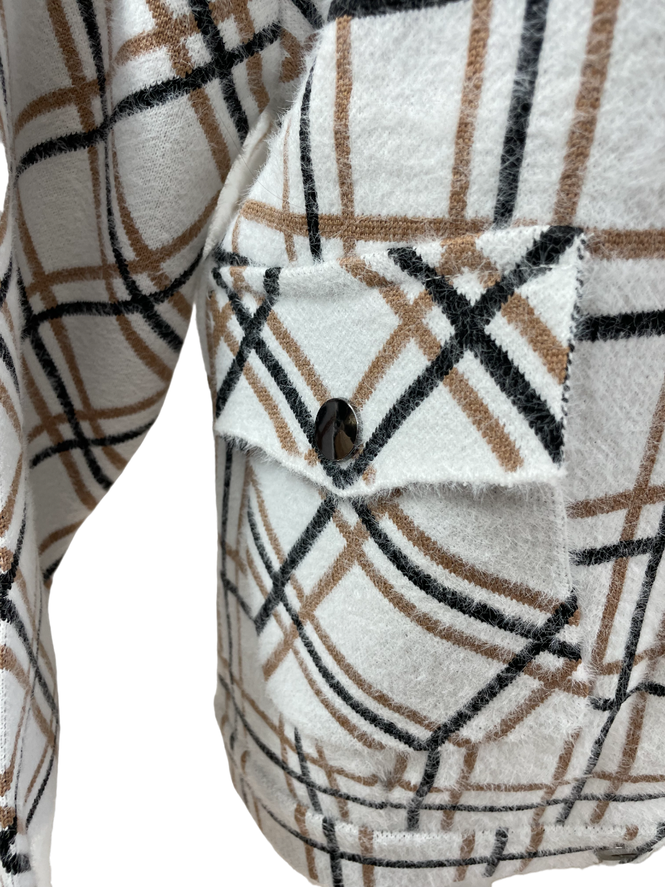 Charger l'image dans la galerie, Veste en tricot à carreaux
