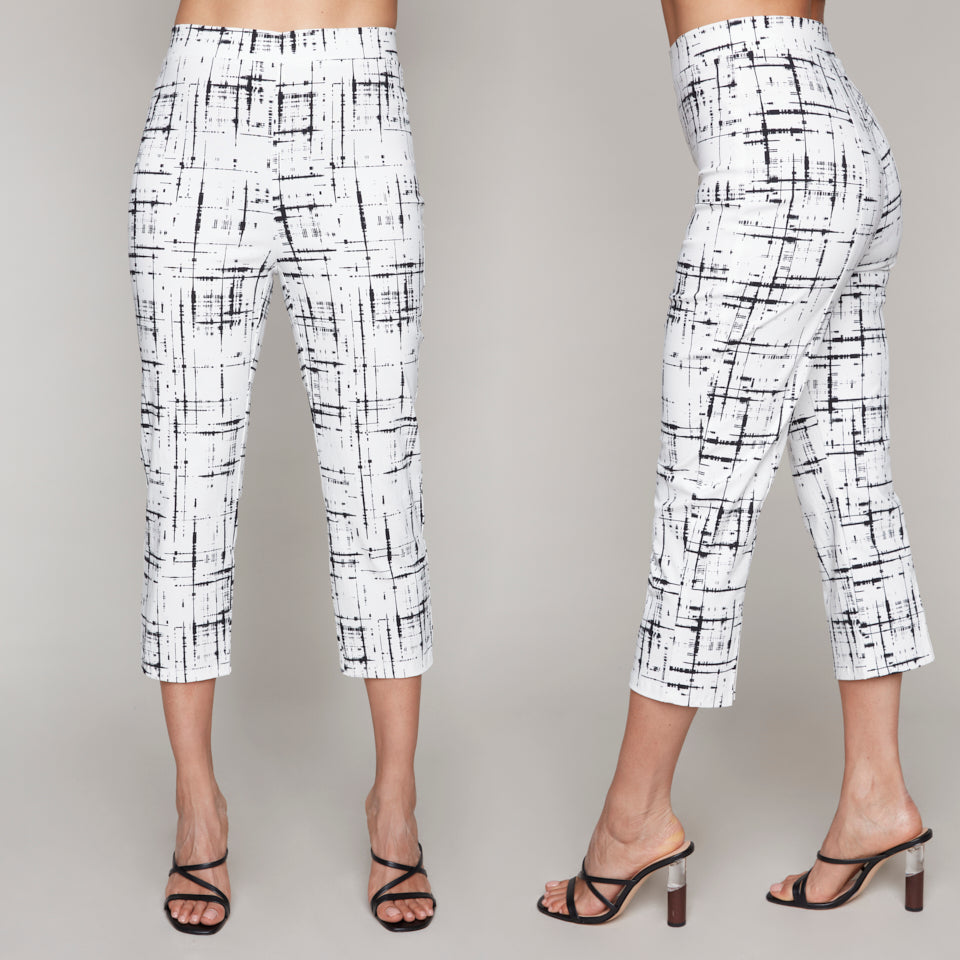 Printed pull-on capri pants - Compli K