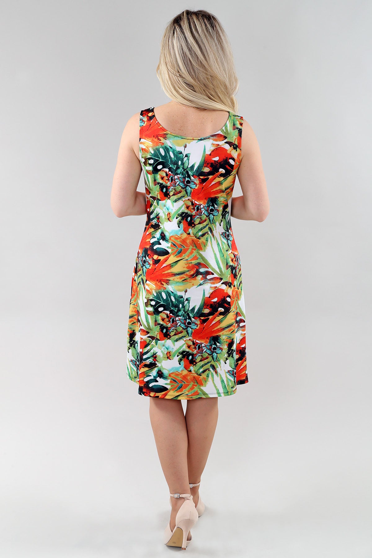 Charger l'image dans la galerie, Robe soleil imprimée tropicale promo

