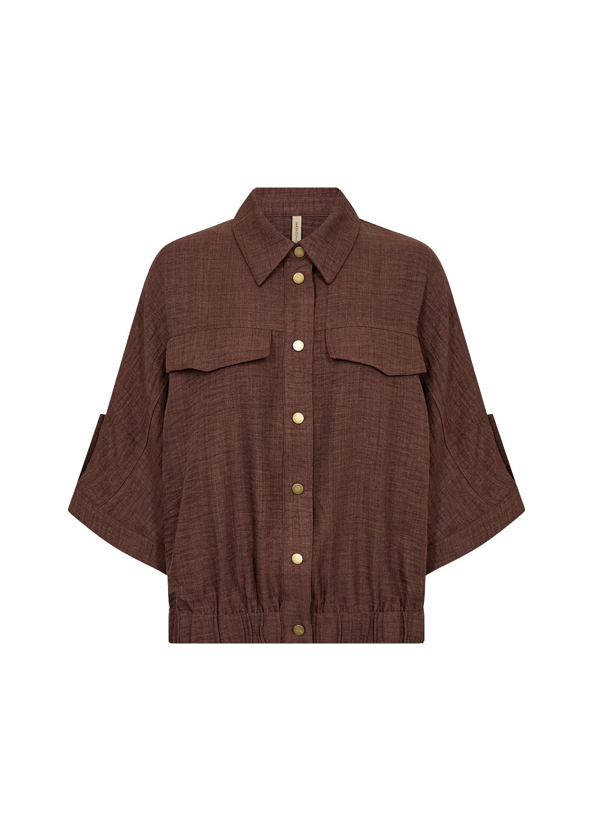Upload image to gallery, Jacket with shirt collar and three-quarter sleeves
