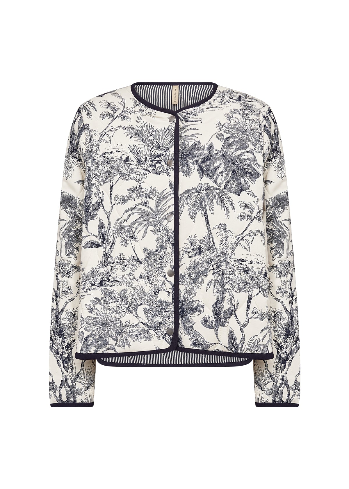 Charger l'image dans la galerie, Veste matelassée imprimée exotique - Soya Concept
