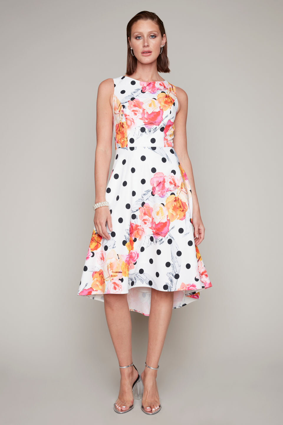 Sleeveless floral/pink dress - Compli K