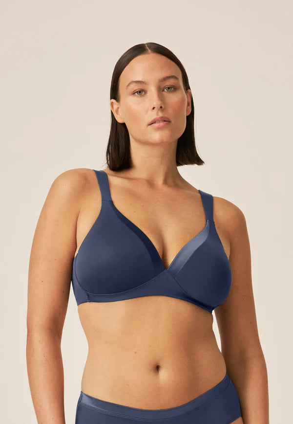 Soutien-gorge T-shirt sans armatures avec bretelles rembourrées