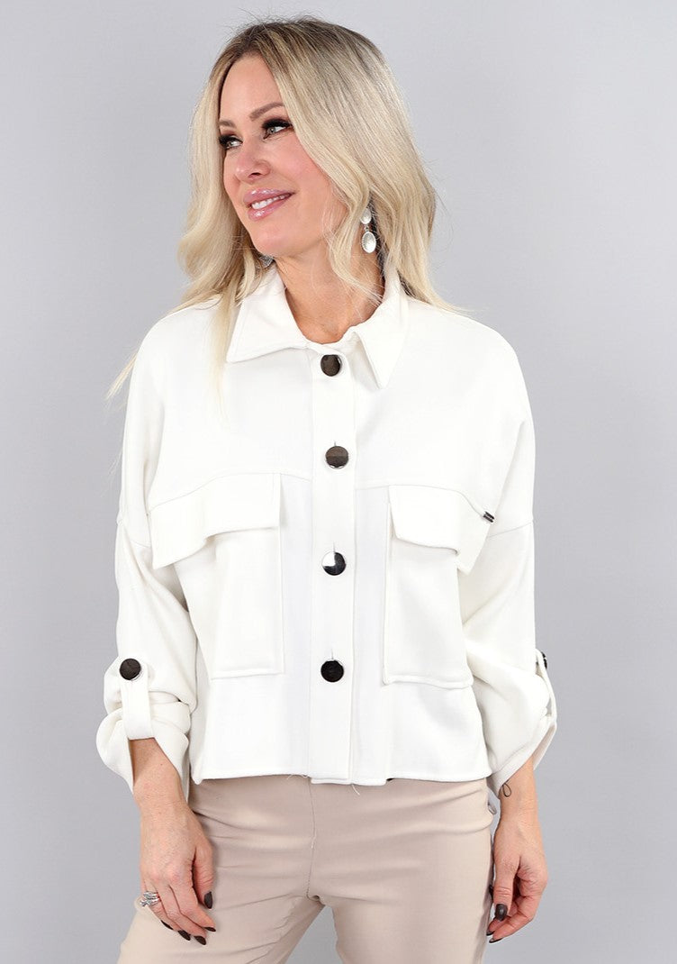Load image in gallery, Button-down jacket with large pockets - Michael Tyler
