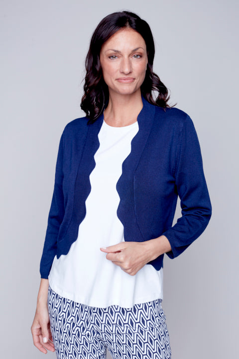 Lace-knit cardigan - Carré Noir