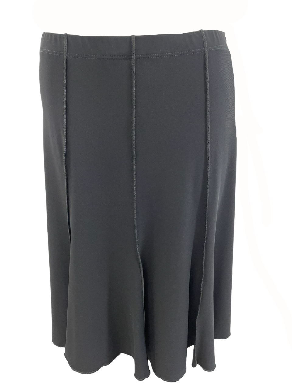 Panelled flared skirt with outside seams
