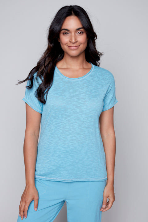 Charger l'image dans la galerie, Haut en tricot fini lurex promo - Claire Desjardins
