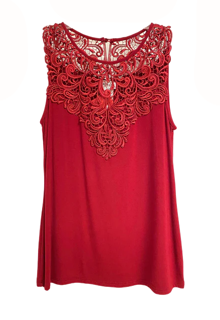 Upload image to gallery, Top camisole guipure with front/back guipure
