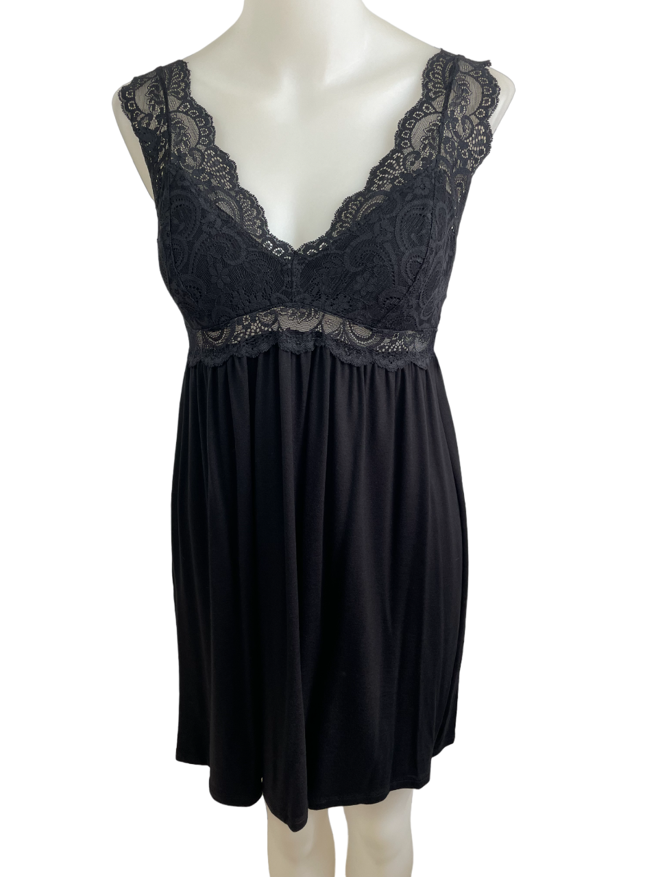 Upload image to gallery, Babydoll with elegant lace inserts + at back

