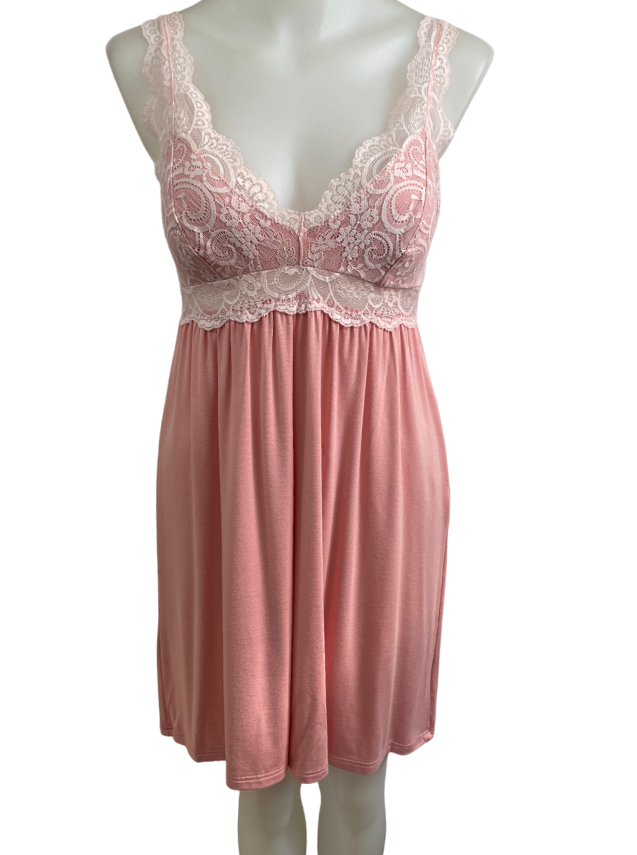 Upload image to gallery, Babydoll with elegant lace inserts + at back
