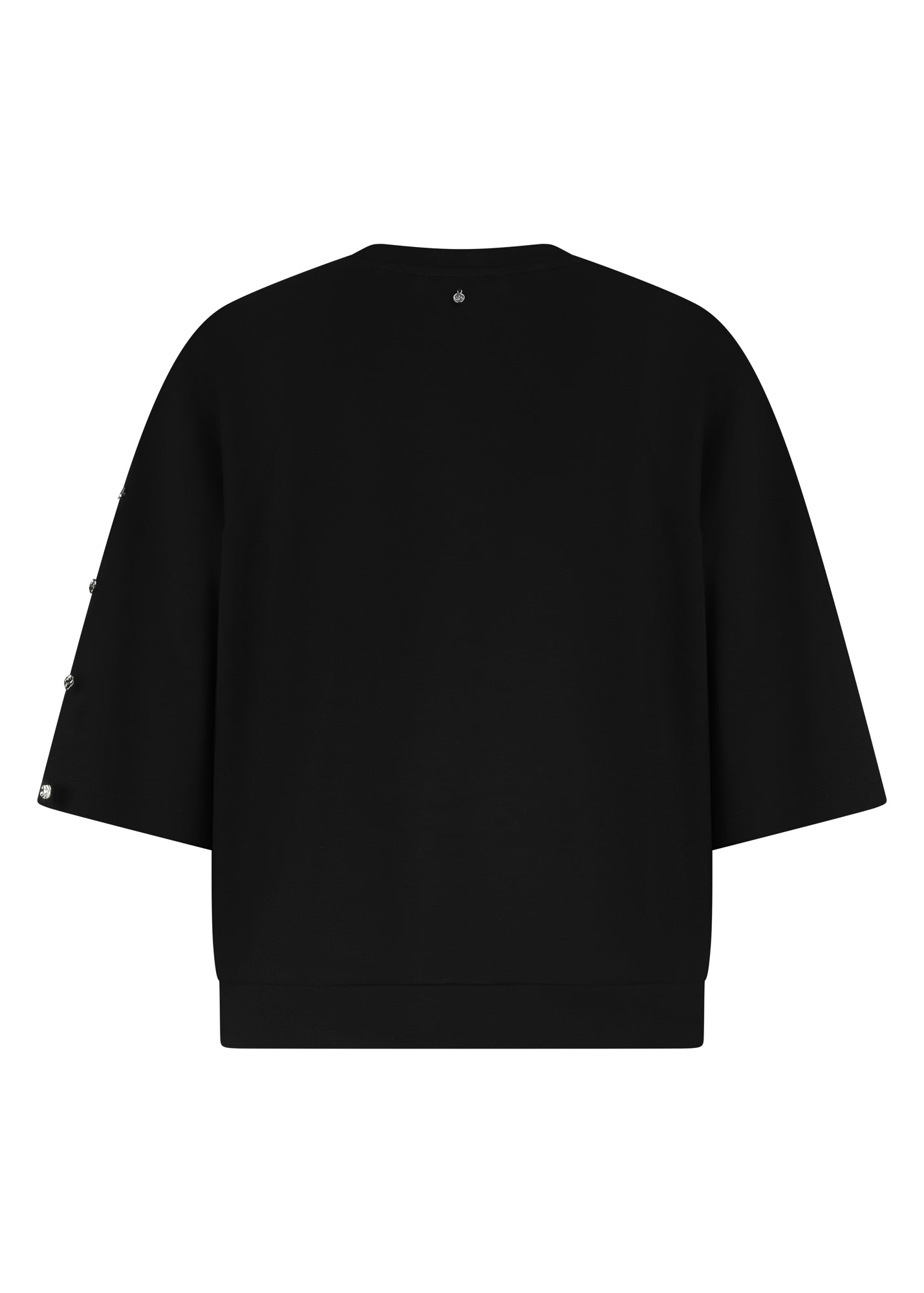 Upload image to gallery, Plain raglan sleeve sweater with false buttons - Tramontana
