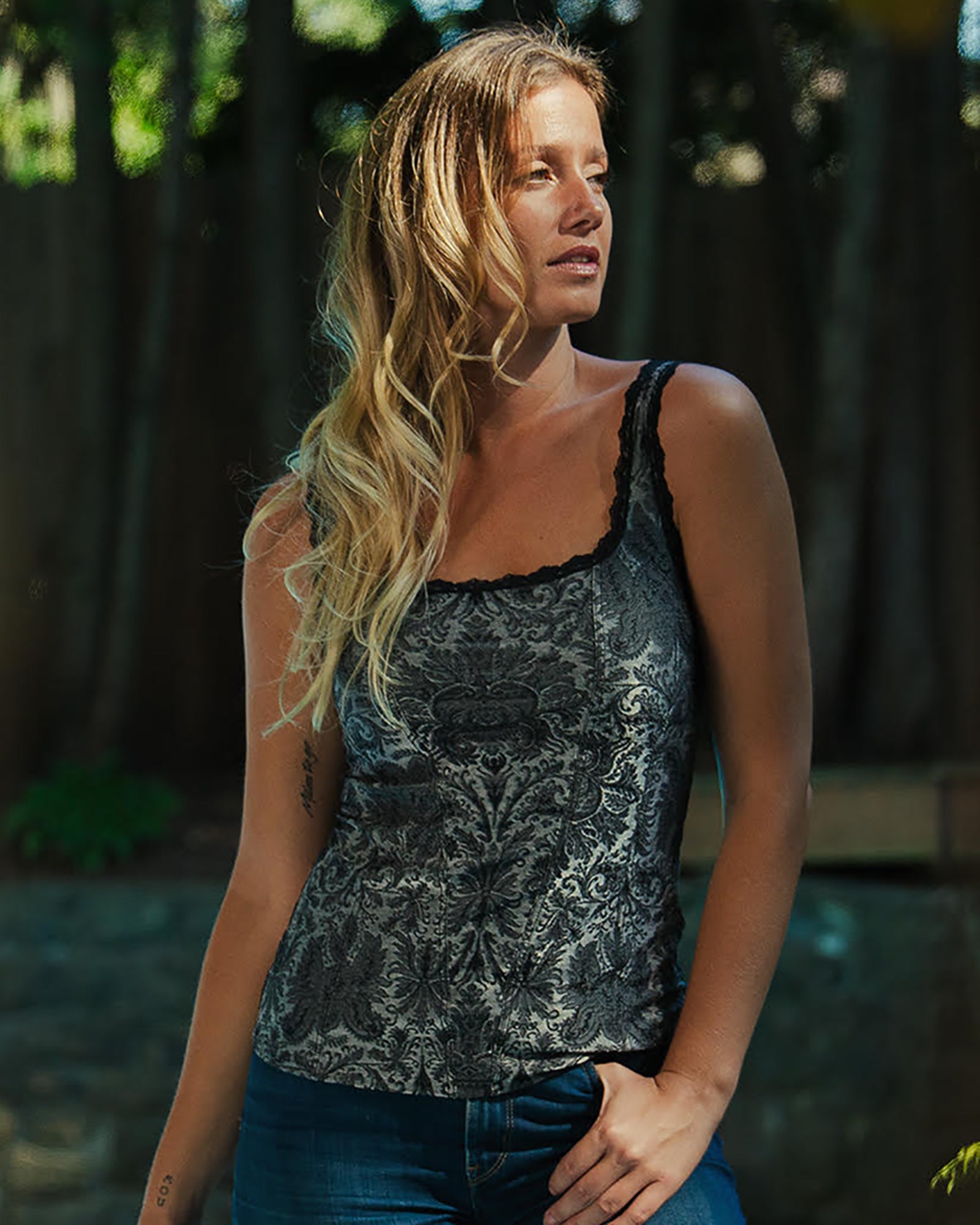 Charger l'image dans la galerie, Camisole corset en jacquard Florence
