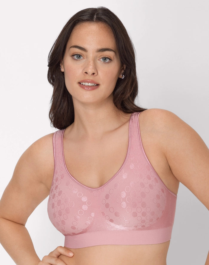 Bali bra lined without underwire, half-camisole style