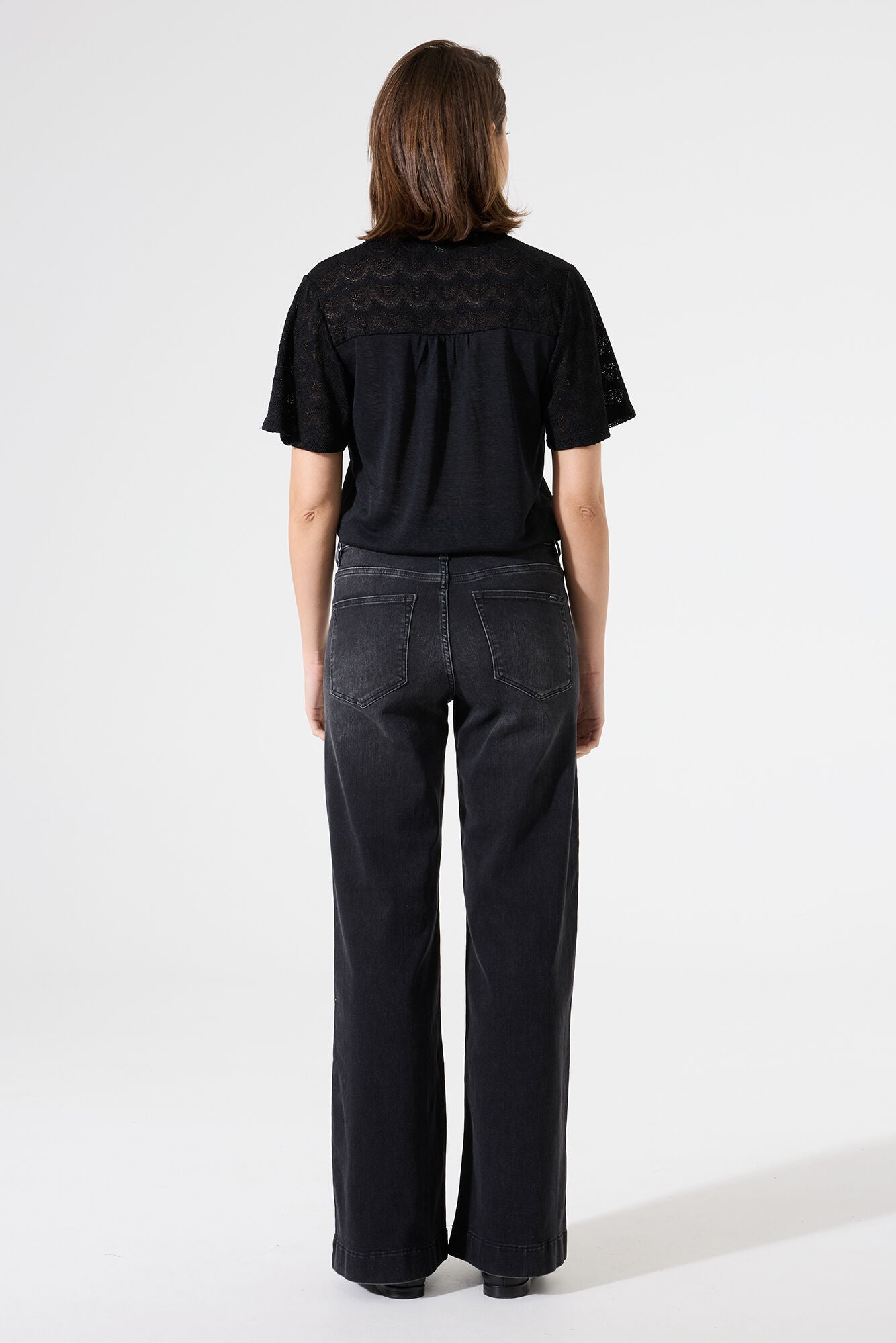 Upload image to gallery, Loose Top with Lace Inserts - Garcia
