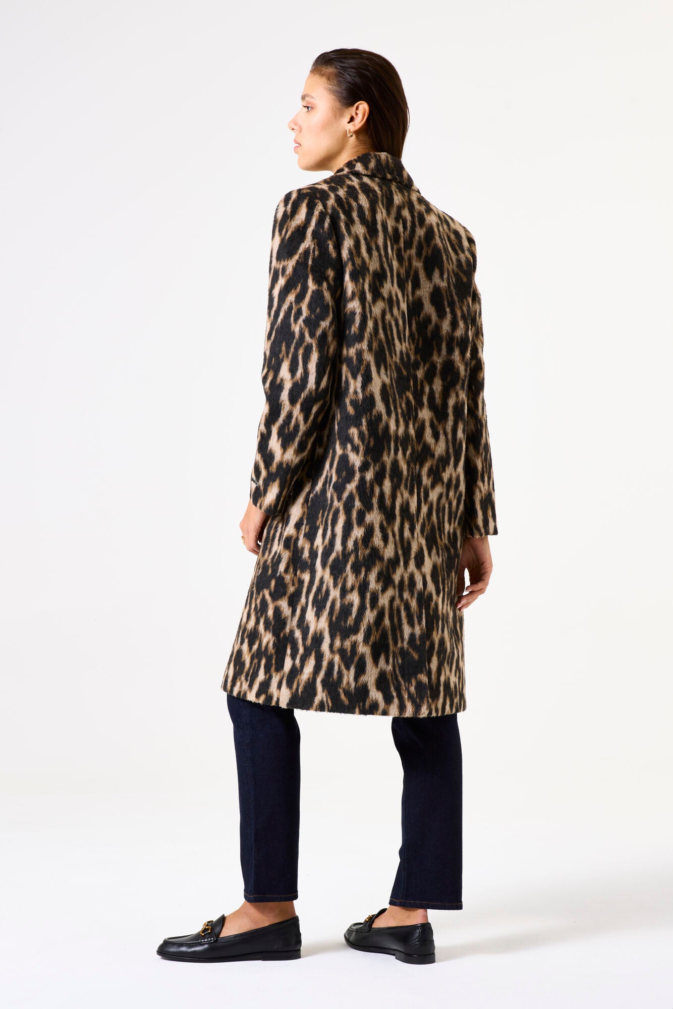Load image in gallery, Classic leopard print coat - Garcia
