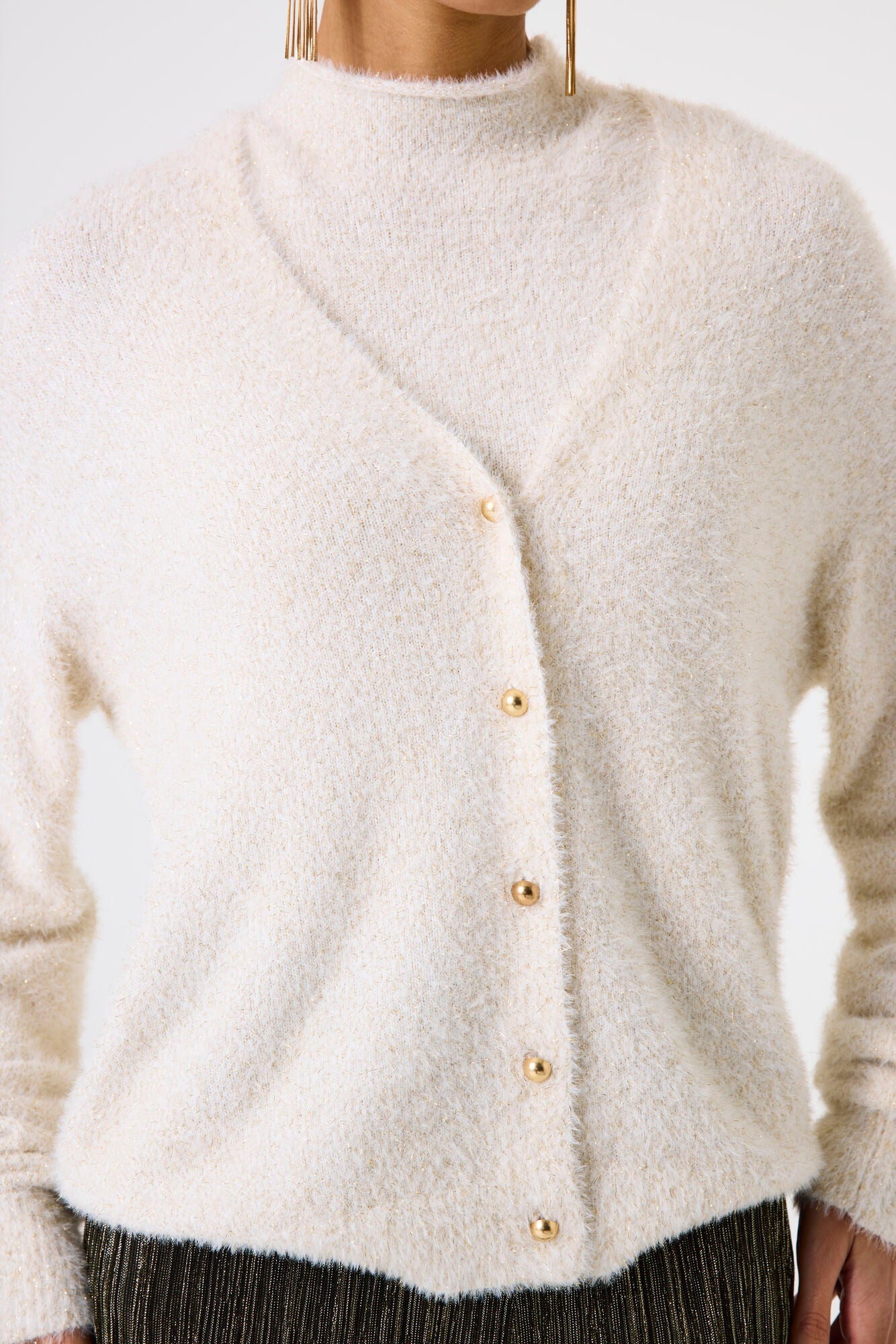 Upload image to gallery, Very soft sparkly knit cardigan - Garcia
