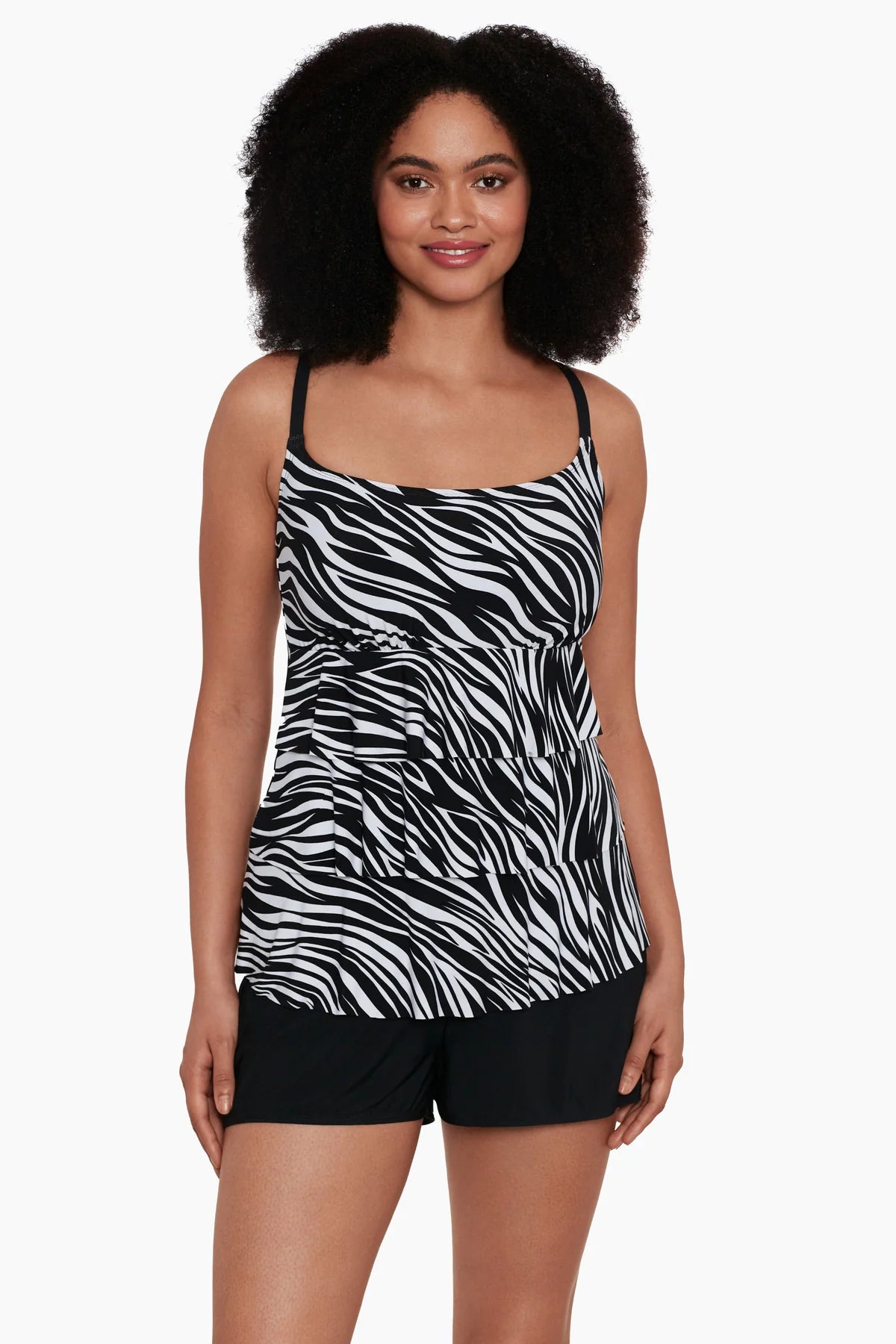 Upload image to gallery, Maillot shortini 1p avec poches et à volants Animal Instinct
