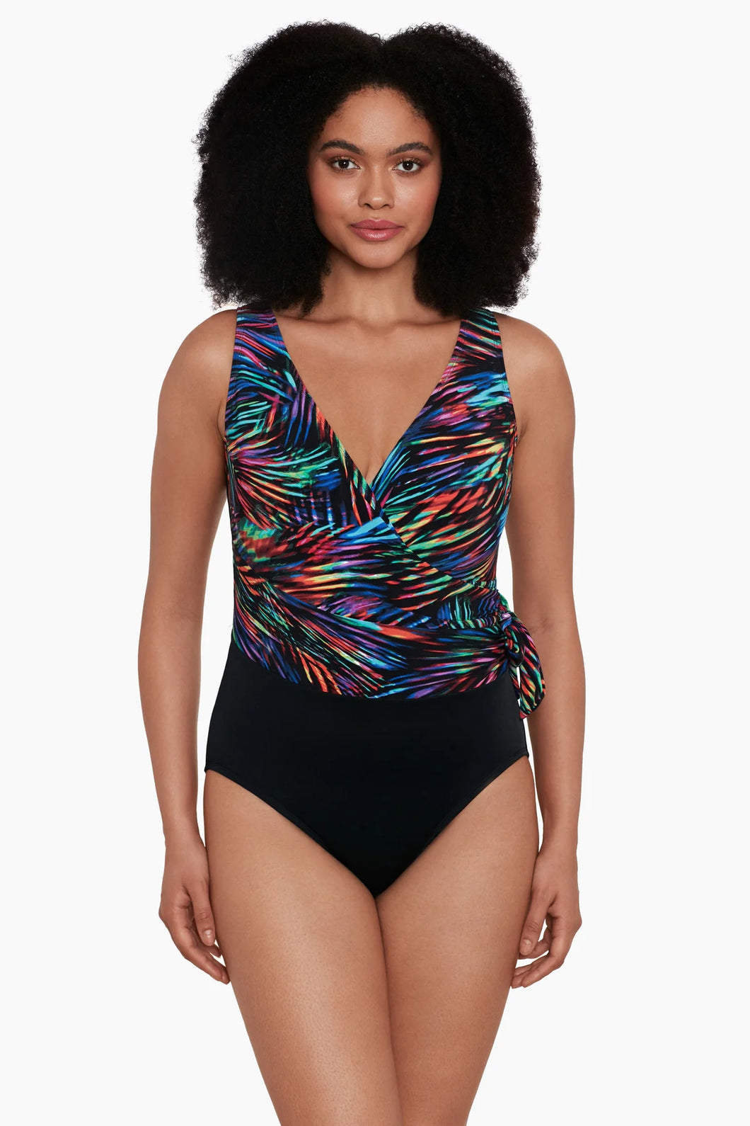 Jersey 1 pc rainbow print wrap