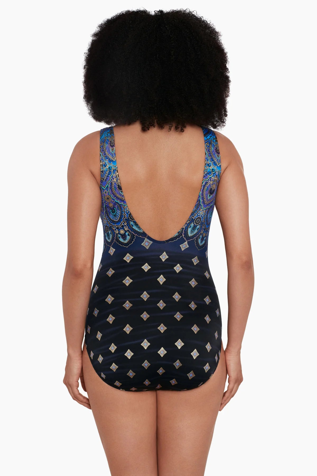 Charger l'image dans la galerie, Maillot 1pc encolure haute mosaïques Pasha
