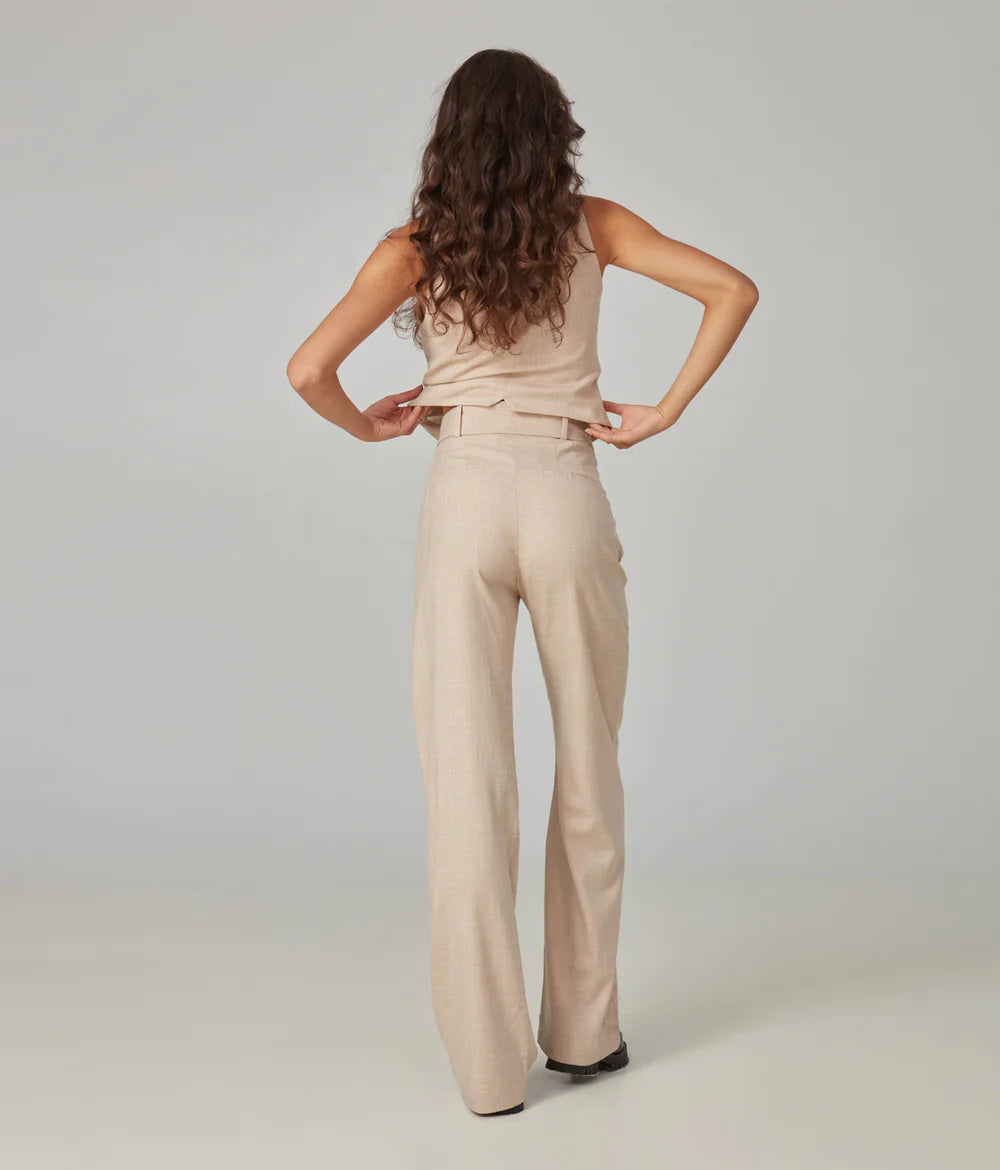 Charger l'image dans la galerie, Pantalon tissé avec ceinture - Lola Jeans
