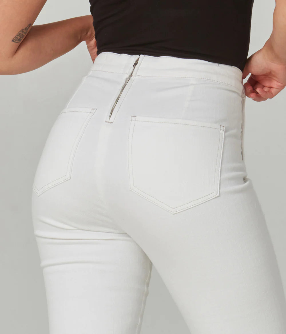 Charger l'image dans la galerie, Pantalon jean évasé boutons latéraux - Lola Jeans
