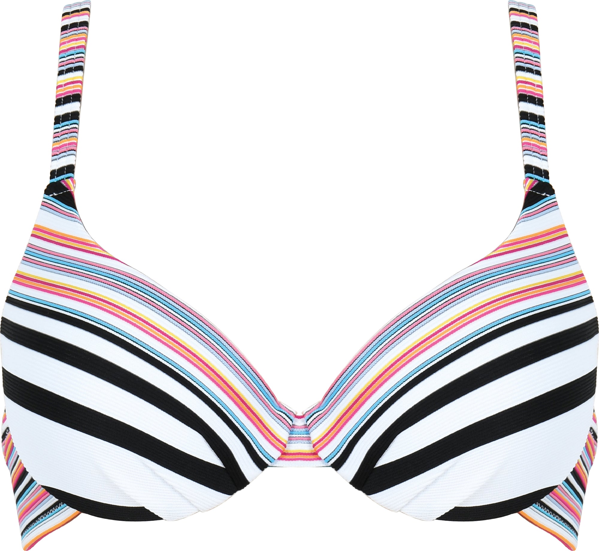 Charger l'image dans la galerie, Ensemble maillot bikini coussiné à rayures - Naturana
