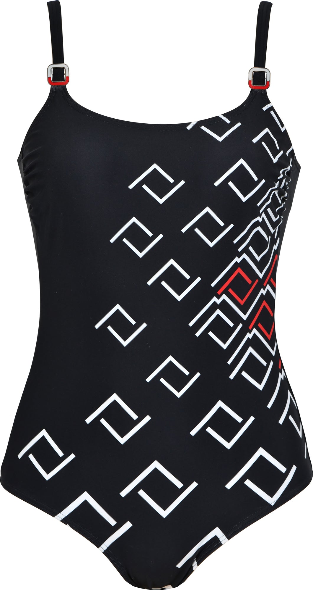 1p geometric print swimsuit - Naturana