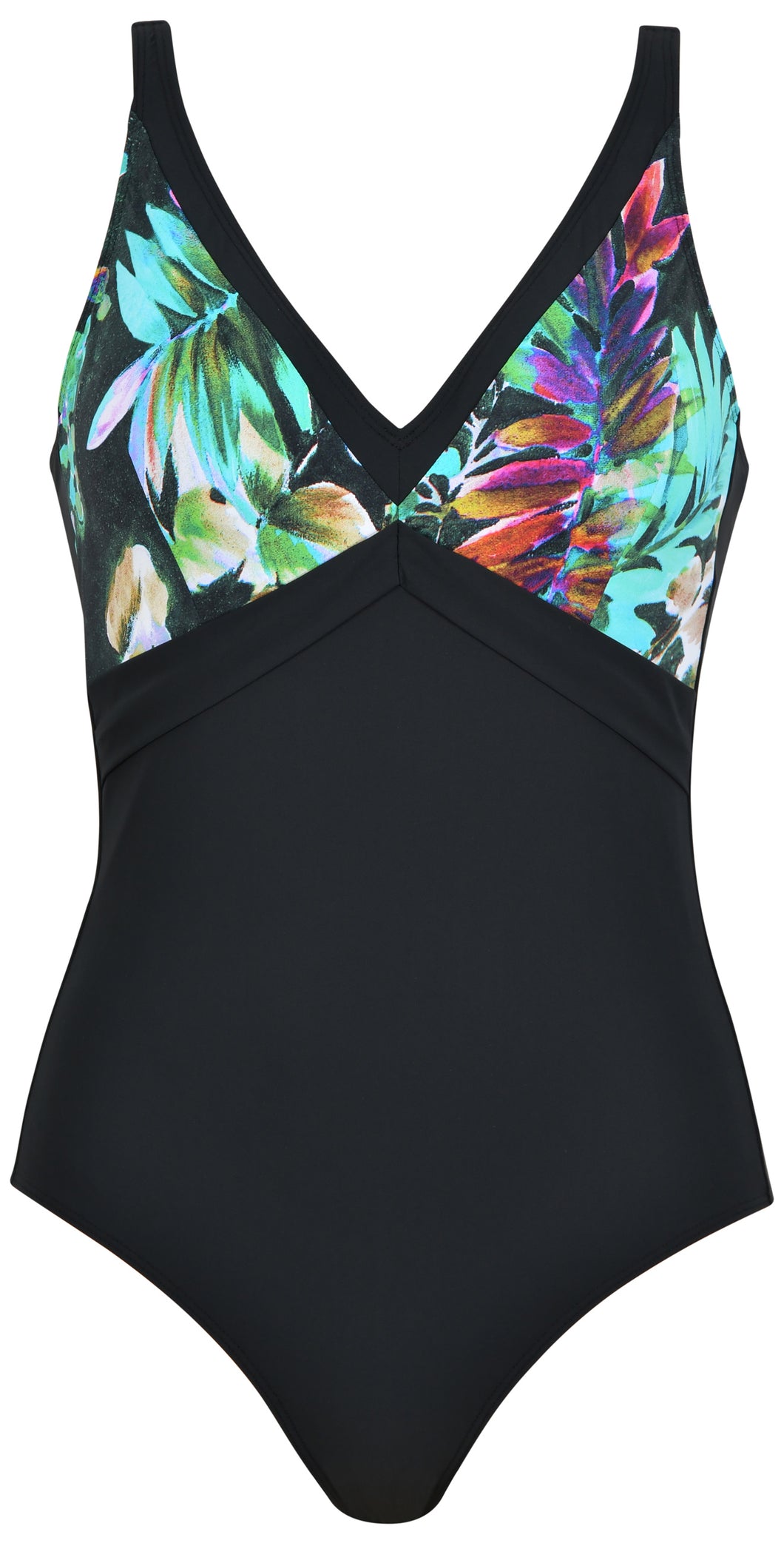 Swimsuit 1p Top tropical print - Naturana