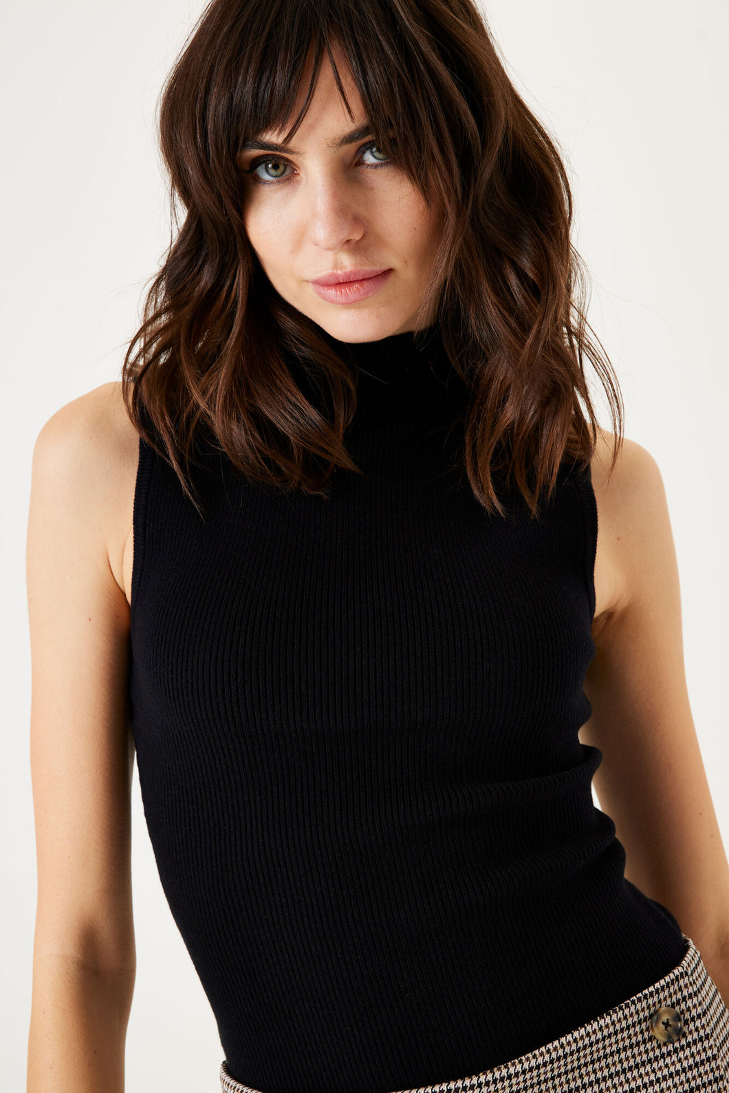 Haut en tricot sans manches