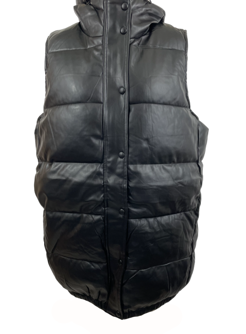 Charger l'image dans la galerie, Manteau gilet matelassé à capuchon
