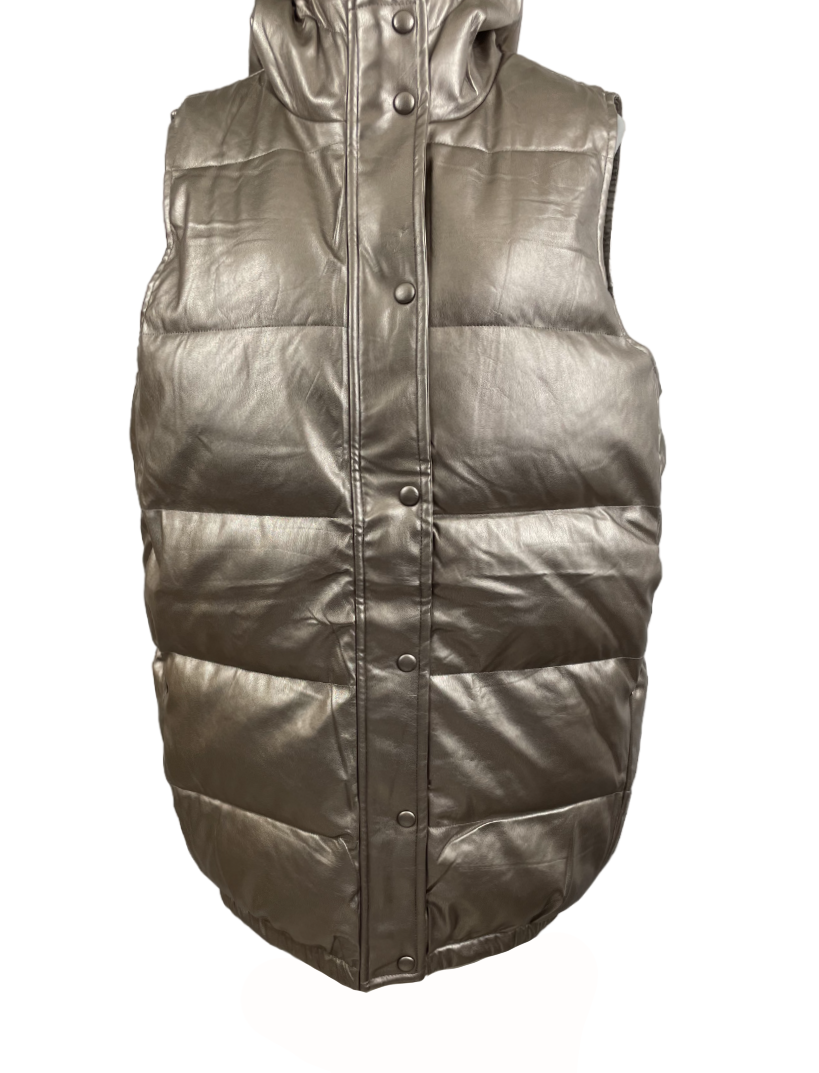 Charger l'image dans la galerie, Manteau gilet matelassé à capuchon
