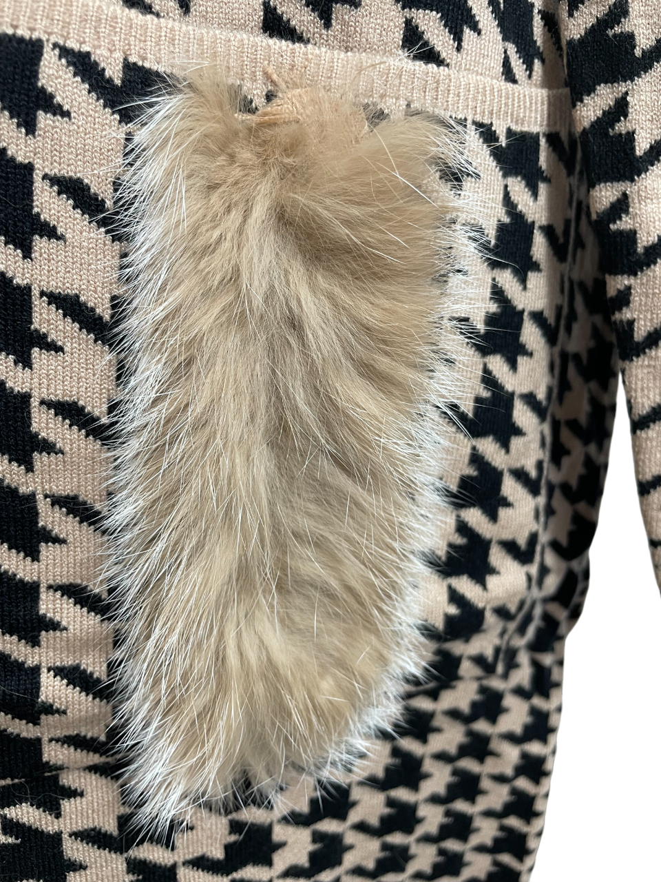 Charger l'image dans la galerie, Cardigan long en tricot pieds de poule
