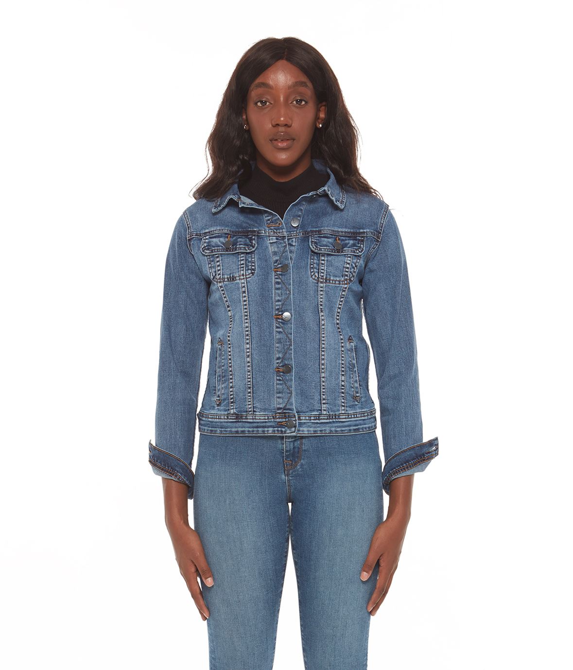 Charger l'image dans la galerie, Veste classique en jean extensible - Lola Jeans
