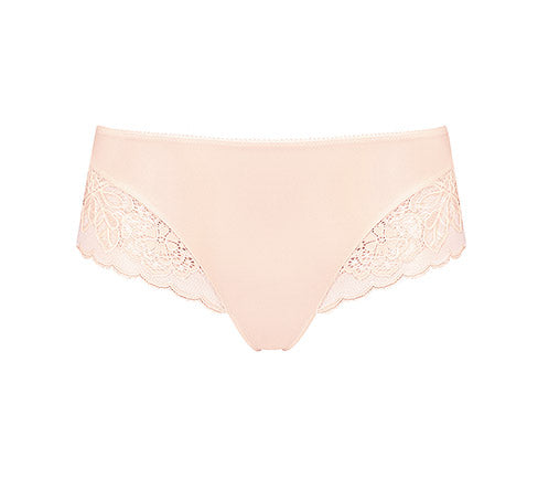 Hipster panties with lace inserts
