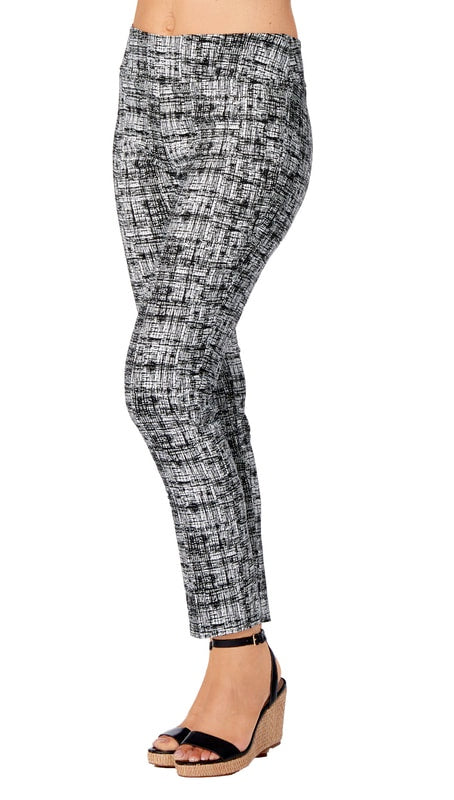Graphic print pull-on pants